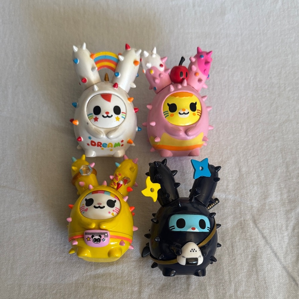 Tokidoki Cactus Bunnies set of 4 open blind box